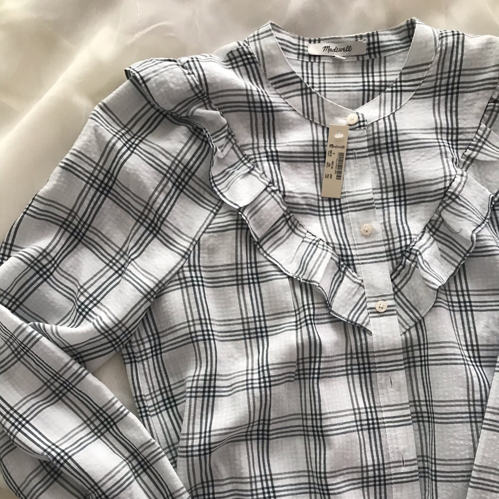 Madewell Plaid Shirt Dress